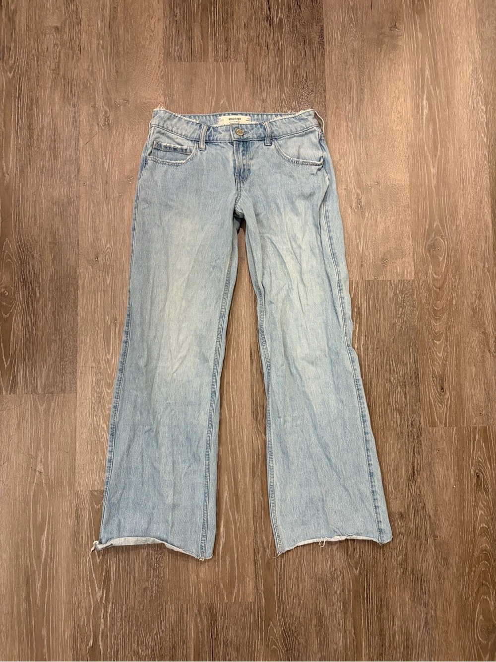Hollister Light Blue Wide-Leg Jeans